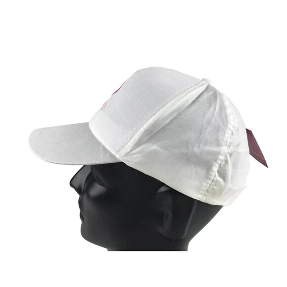 Greenbrier International‎ Womens White Pink Ribbon Embroidered Baseball Cap OS - Picture 2 of 10